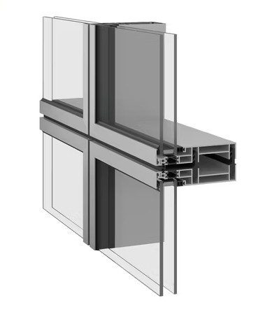 Aluminum-Facade-Profile-Curtain-Wall cut